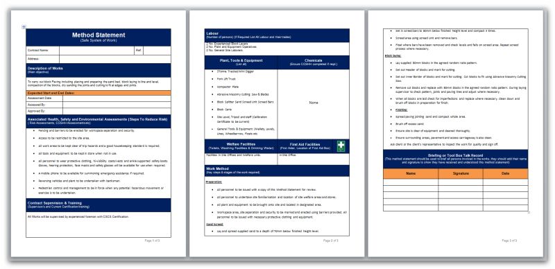 Paving Method Statement Template Haspod - Premium Light Photo Gallery - Retina